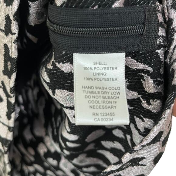 Lord & Taylor Design Lab shiny leopard animal print halter top medium - Picture 3 of 4